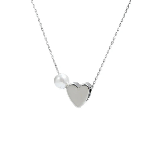 Heart Pearl Necklace