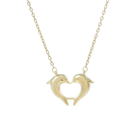 Dolphin Heart Necklace
