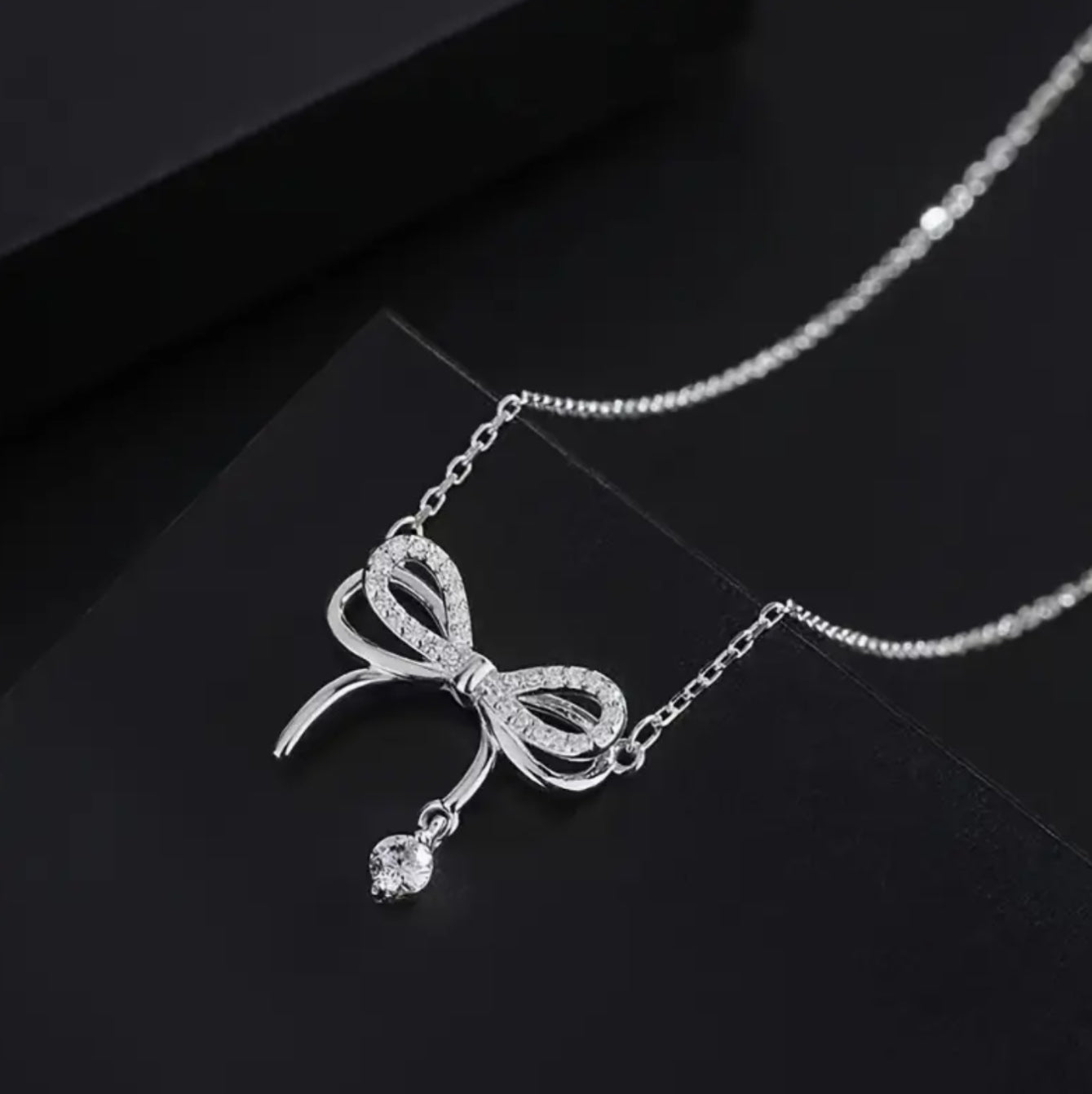 Zircon Bowknot Necklace