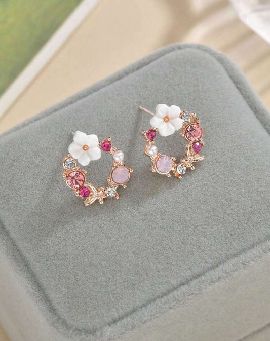 Flower Wreath Earrings