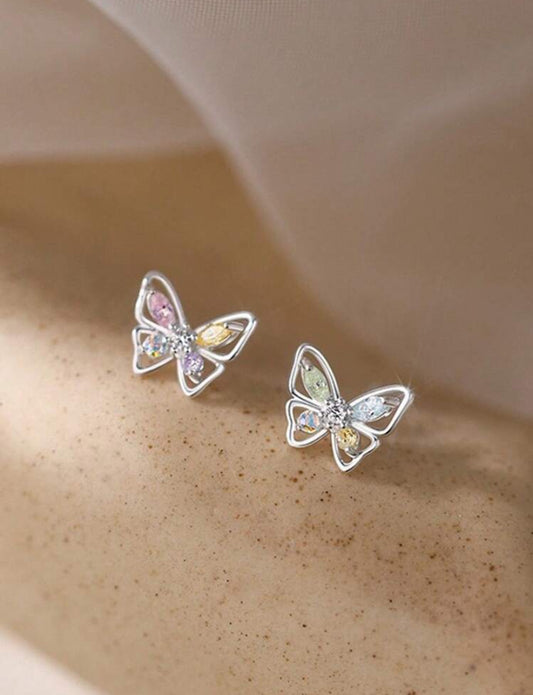 Multicolor Butterfly Earrings