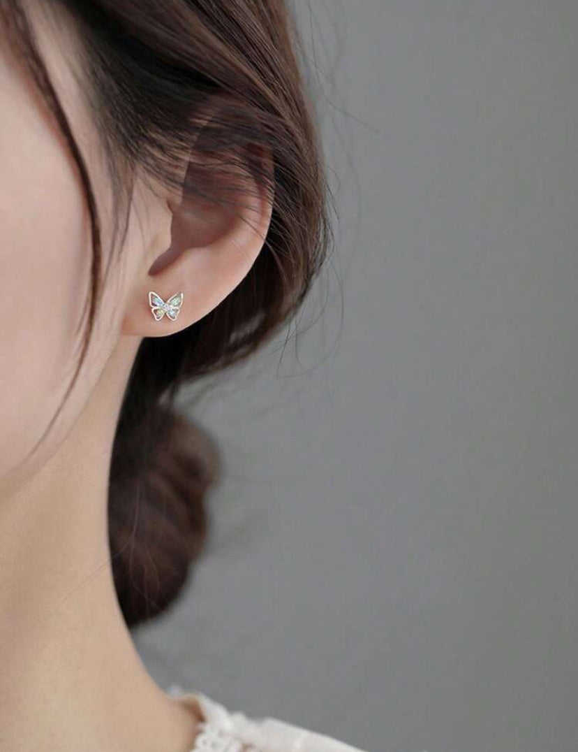 Multicolor Butterfly Earrings