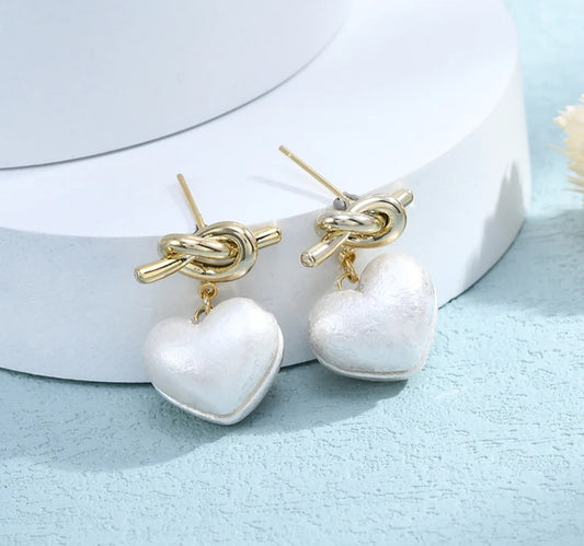 Heart Bowknot Earrings