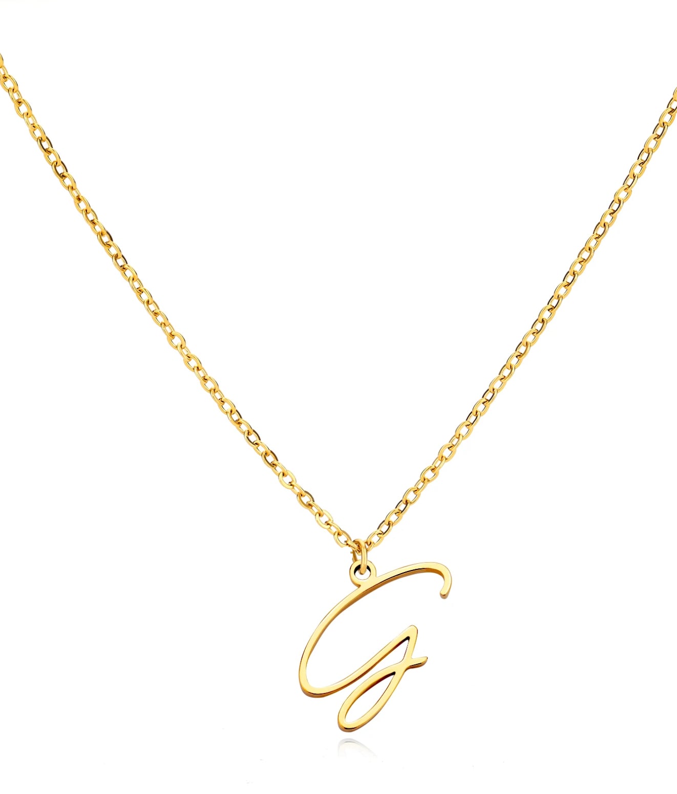 Cursive Initial Necklaces