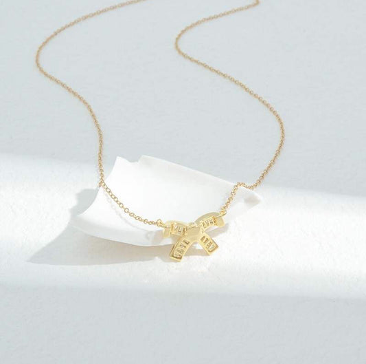 Gold Bow Necklace