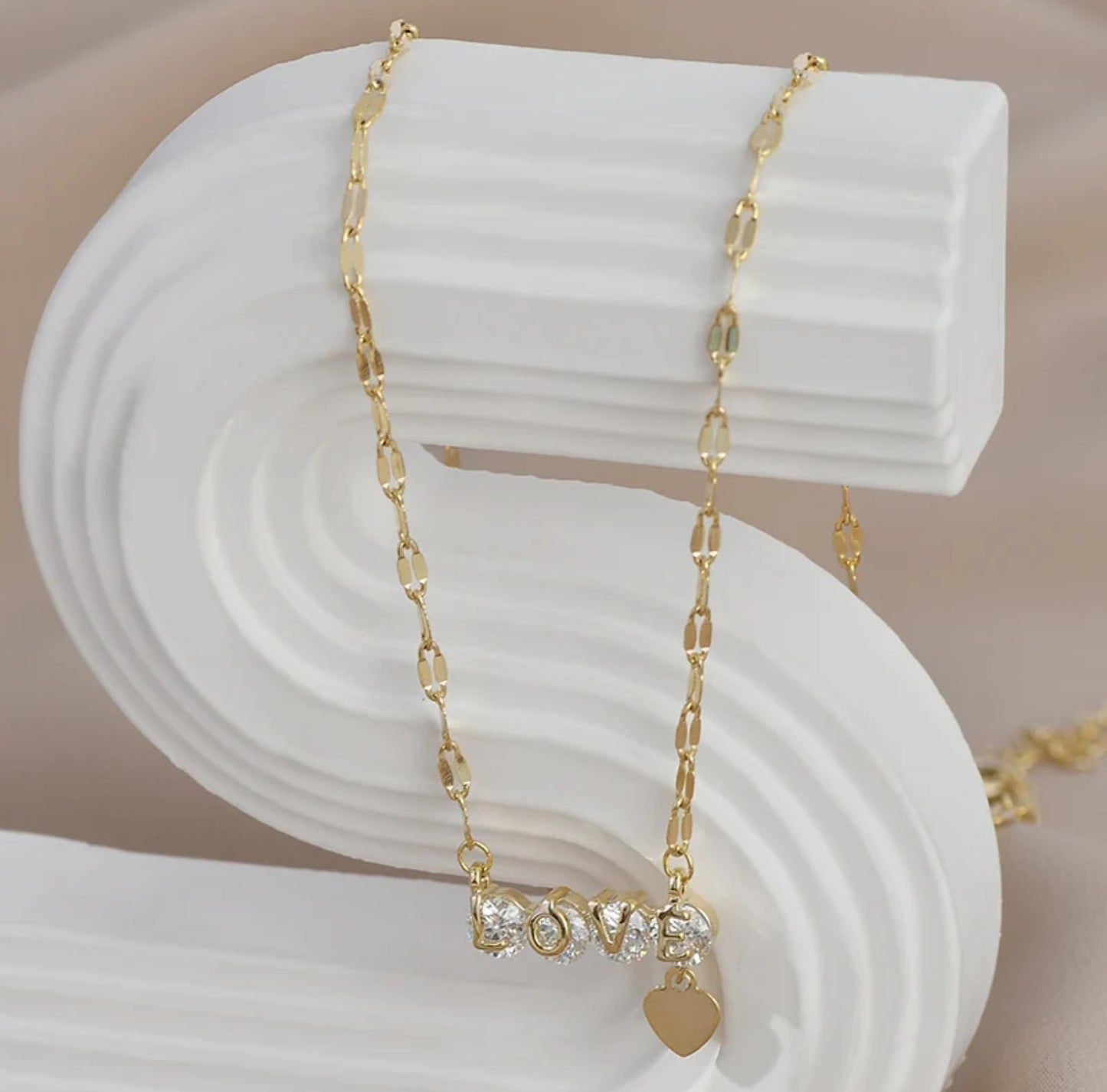 Zircon Love Heart Necklace