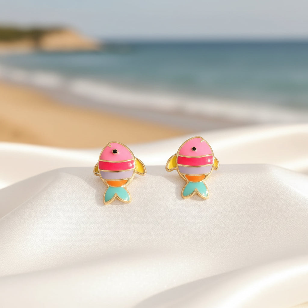 Tropical Colorful Fish Earrings