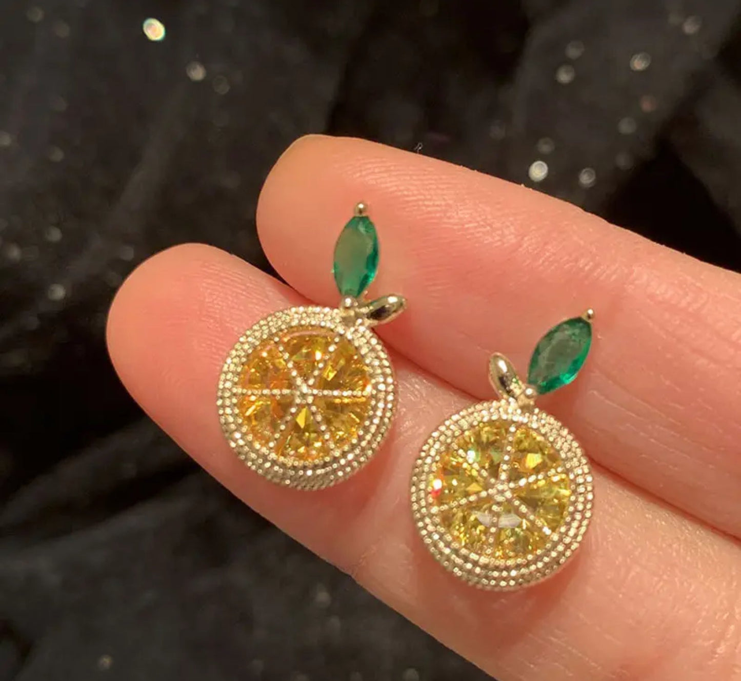 Lemon Gem Earrings