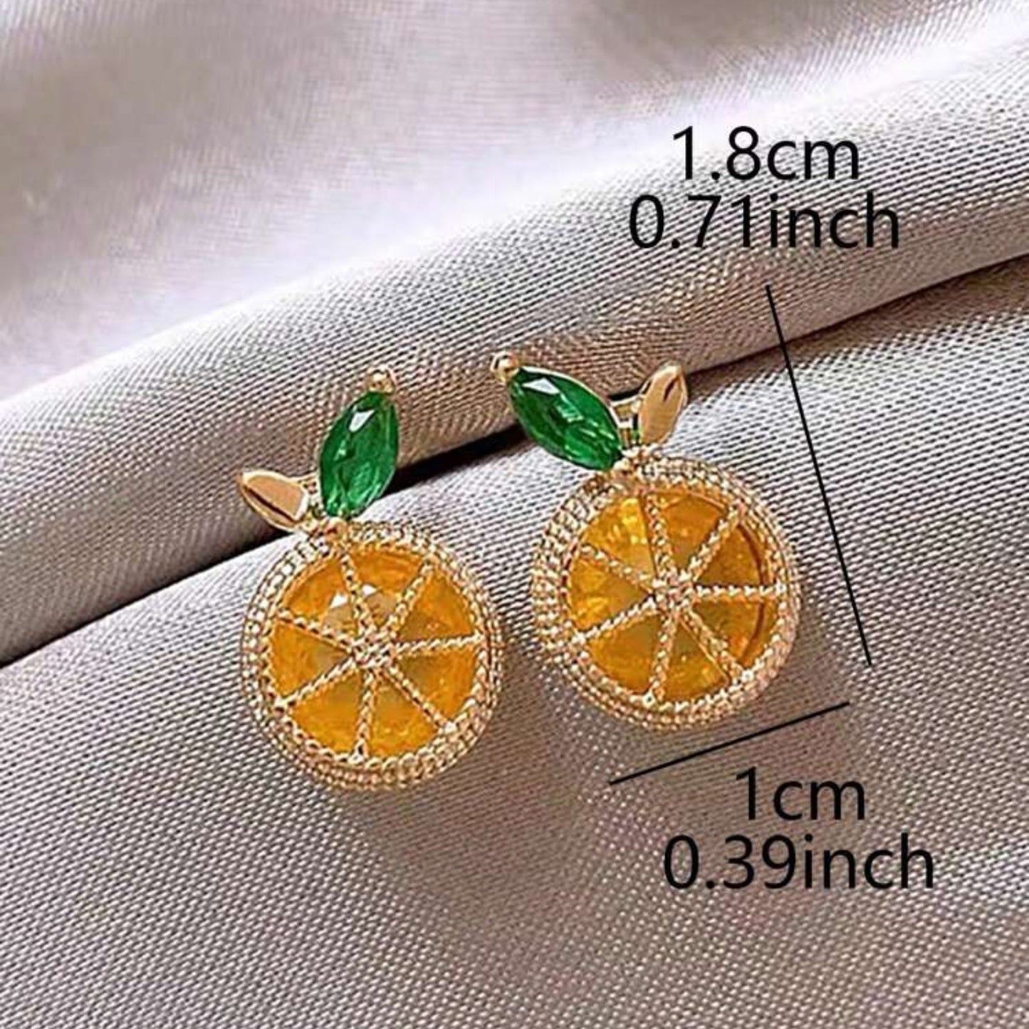 Lemon Slice Gem Earrings