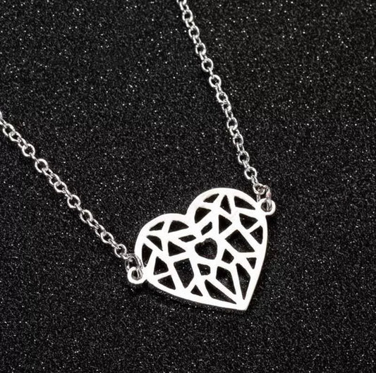 Origami Heart Necklace