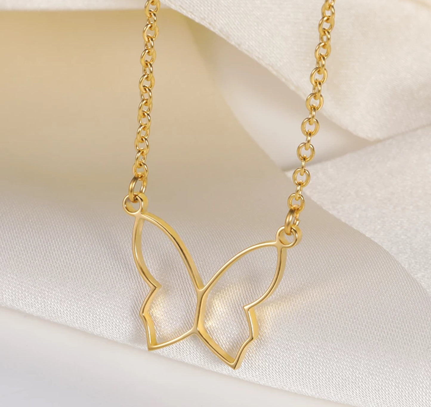Butterfly Gold Necklace