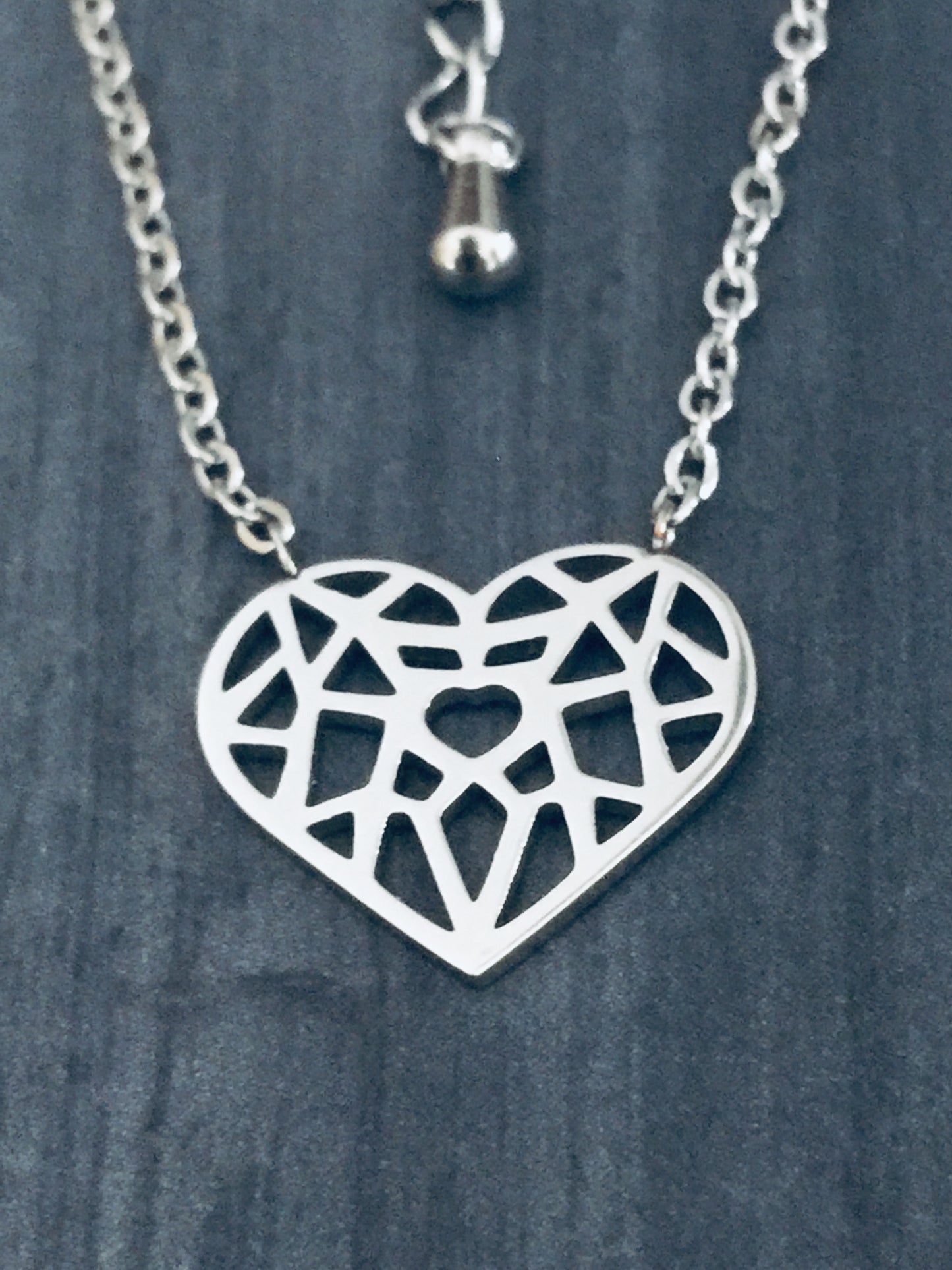 Origami Heart Necklace