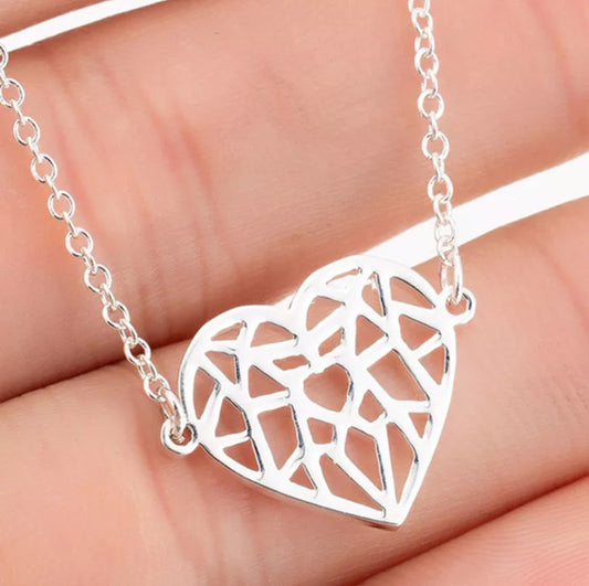 Origami Heart Necklace