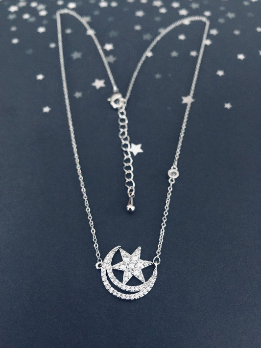 Moon Star Necklace
