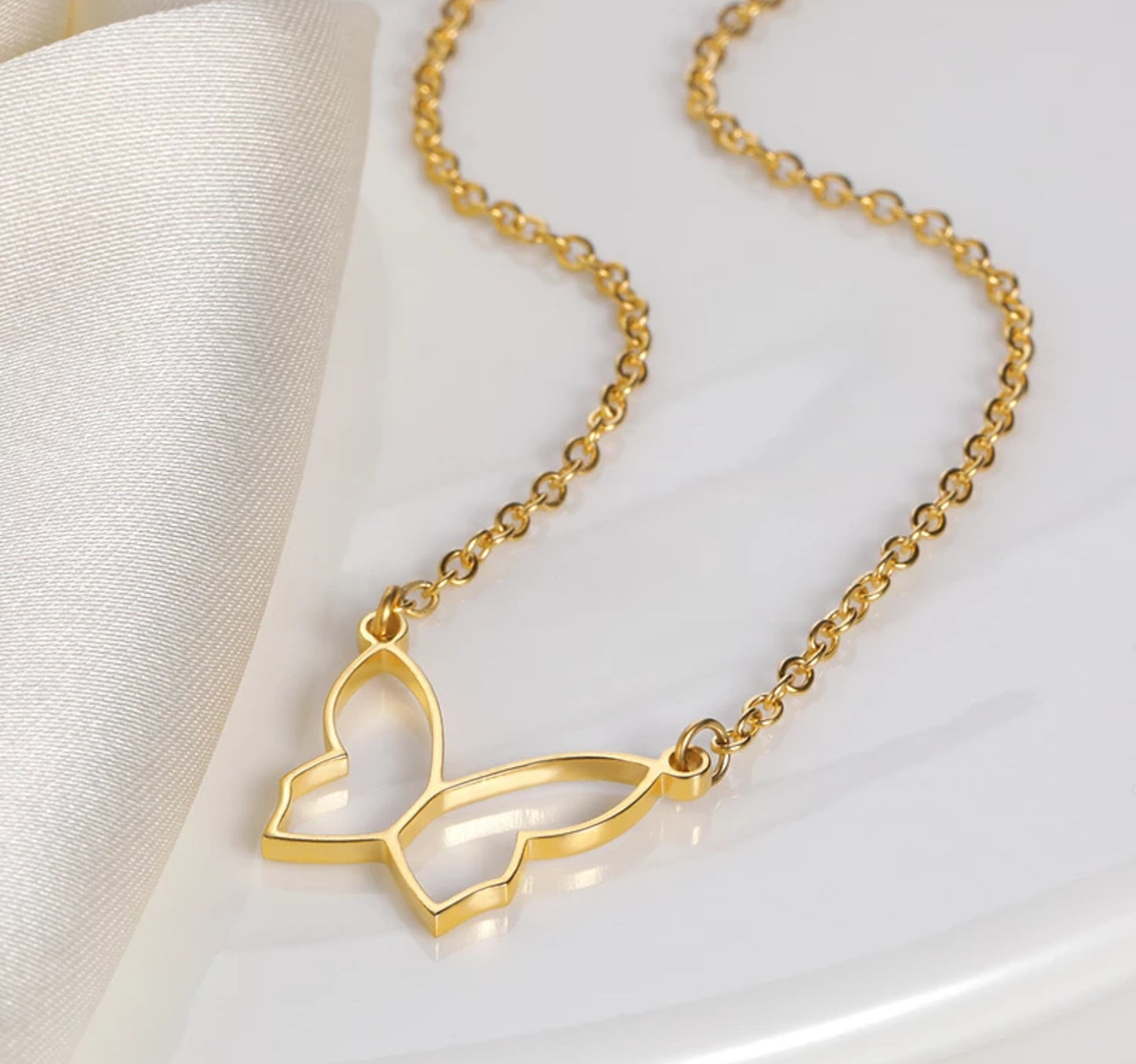 Butterfly Gold Necklace