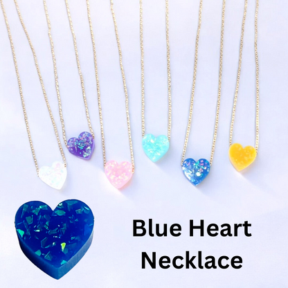 Iridescent Heart Necklace