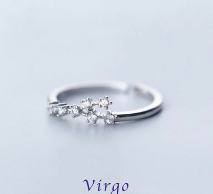Zodiac Adjustable Rings