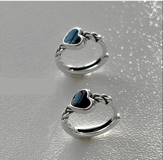 Heart Hoop Earrings