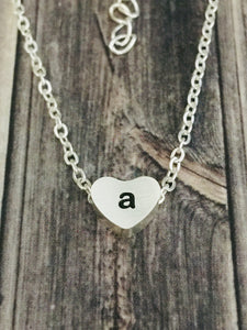 a Initial Heart Necklace