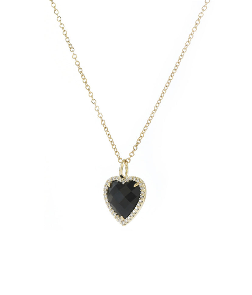 Black Heart Necklace
