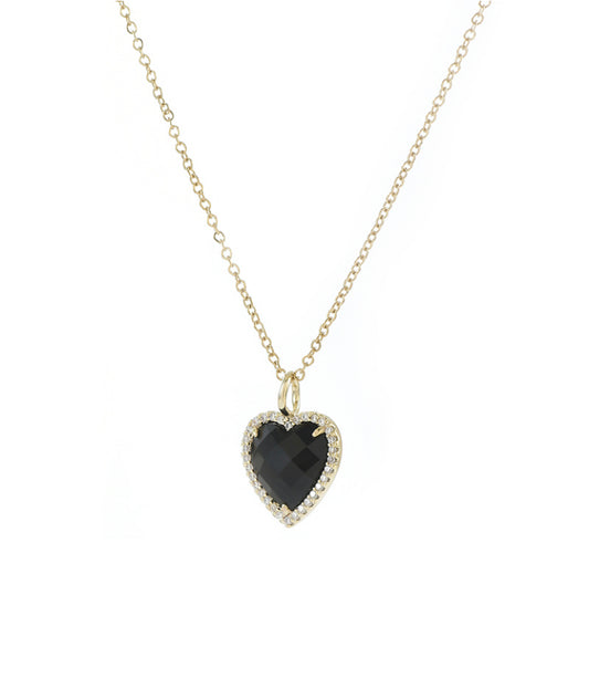 Black Heart Necklace