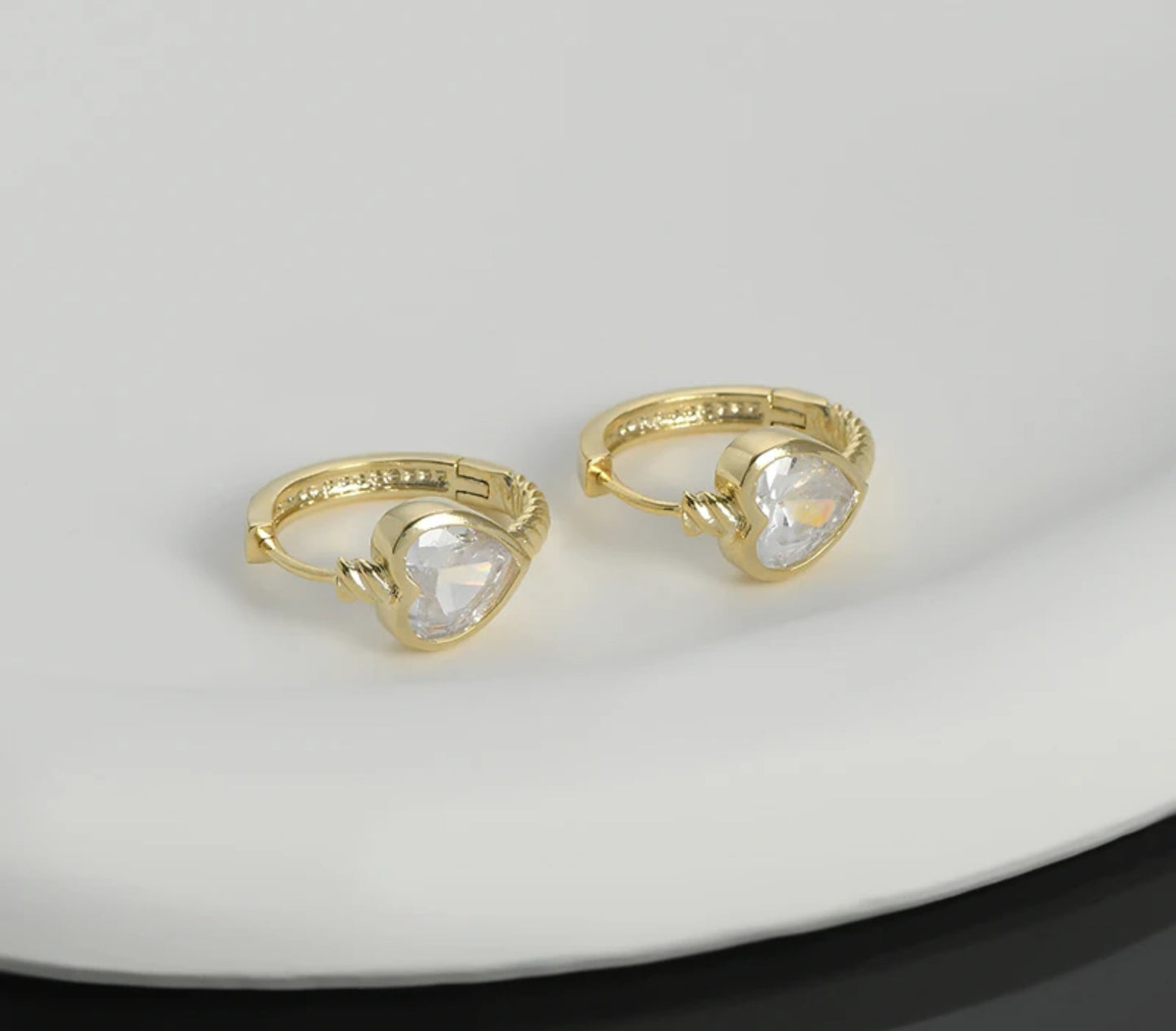 Heart Hoop Earrings