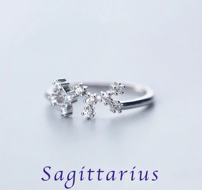 Zodiac Adjustable Rings