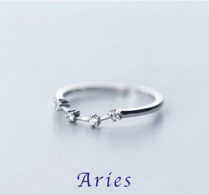 Zodiac Adjustable Rings