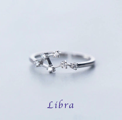 Zodiac Adjustable Rings