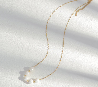 White Bead Necklace