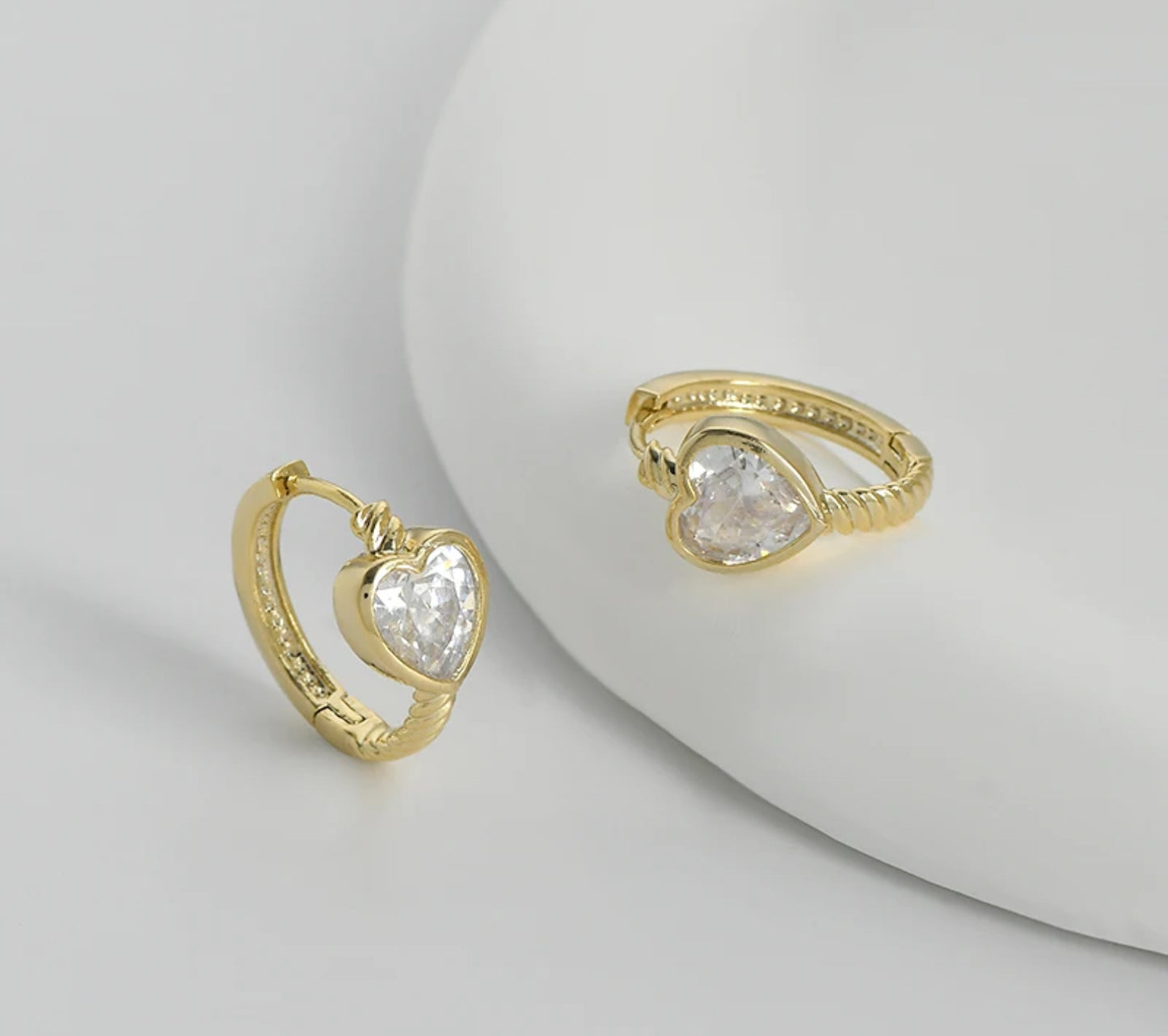 Heart Hoop Earrings