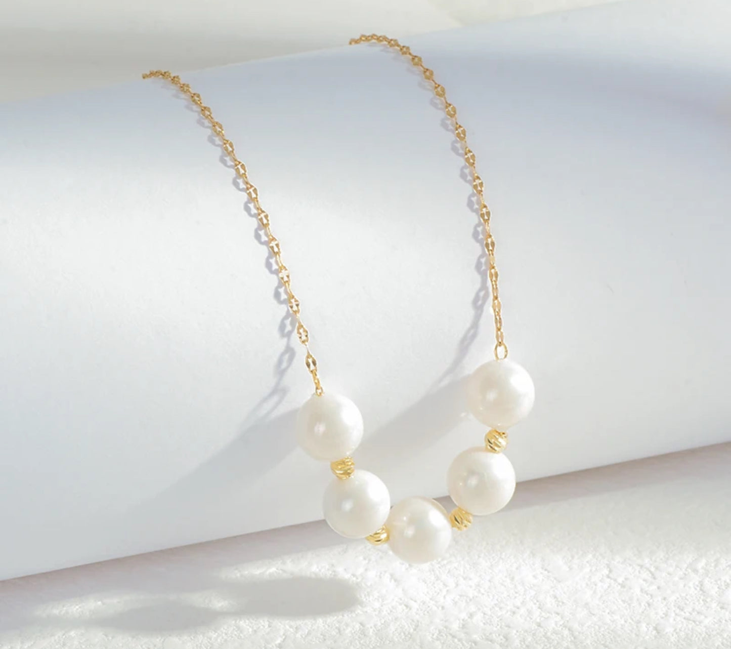 White Bead Necklace