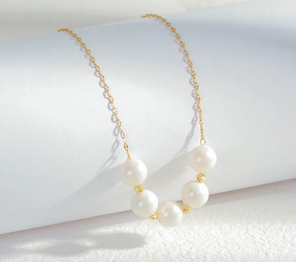 White Bead Necklace