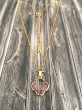 Load image into Gallery viewer, Pink Clover Necklace