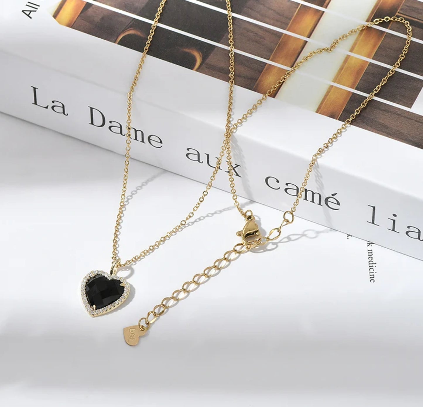 Black Heart Necklace