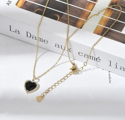 Black Heart Necklace