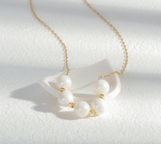 White Bead Necklace