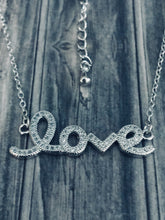 Load image into Gallery viewer, CZ Love Necklace