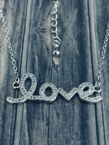 CZ Love Necklace