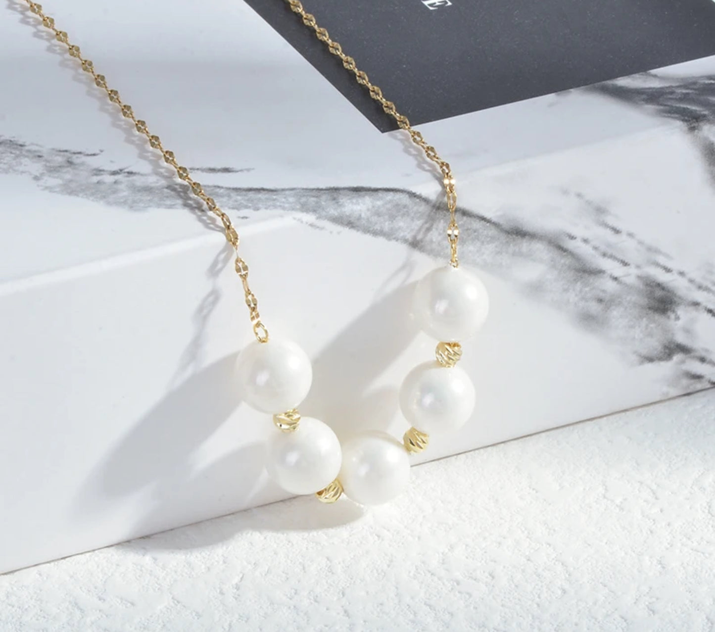 White Bead Necklace