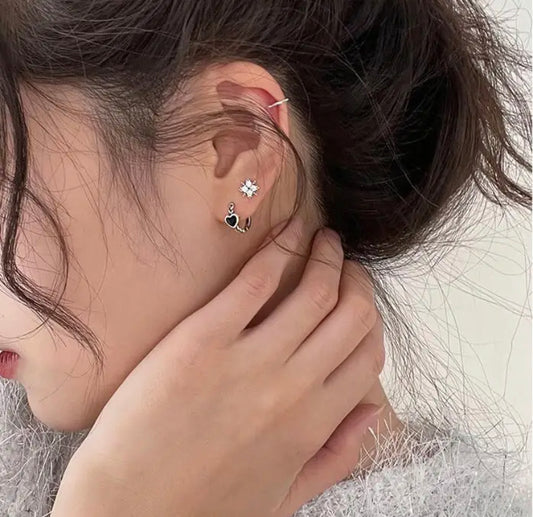 Heart Hoop Earrings