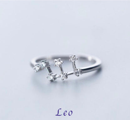 Zodiac Adjustable Rings