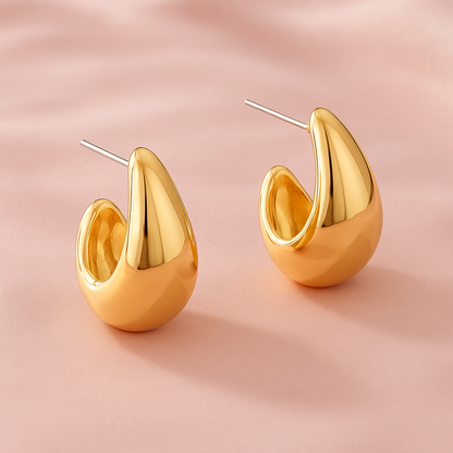 Gold Teardrop Earrings