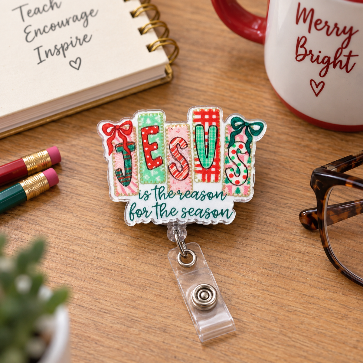 Jesus Is the Reason Christmas Badge Reel