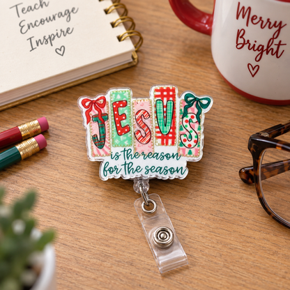 Jesus Is the Reason Christmas Badge Reel