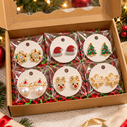 Christmas Favorites 6-Pair Earring Gift Bundle