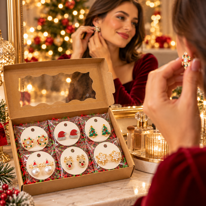 Christmas Favorites 6-Pair Earring Gift Bundle