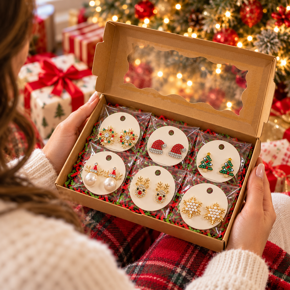 Christmas Favorites 6-Pair Earring Gift Bundle