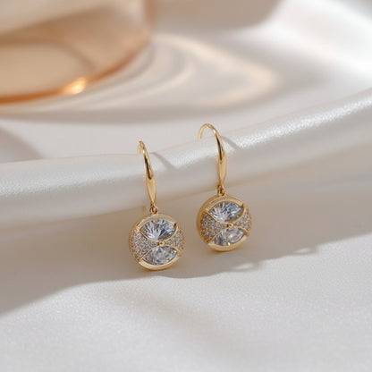 Crystal Bow Pavé Earrings