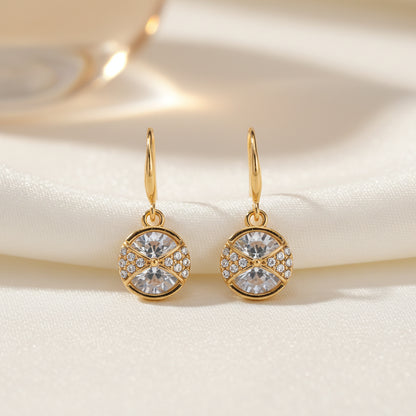 Crystal Bow Pavé Earrings